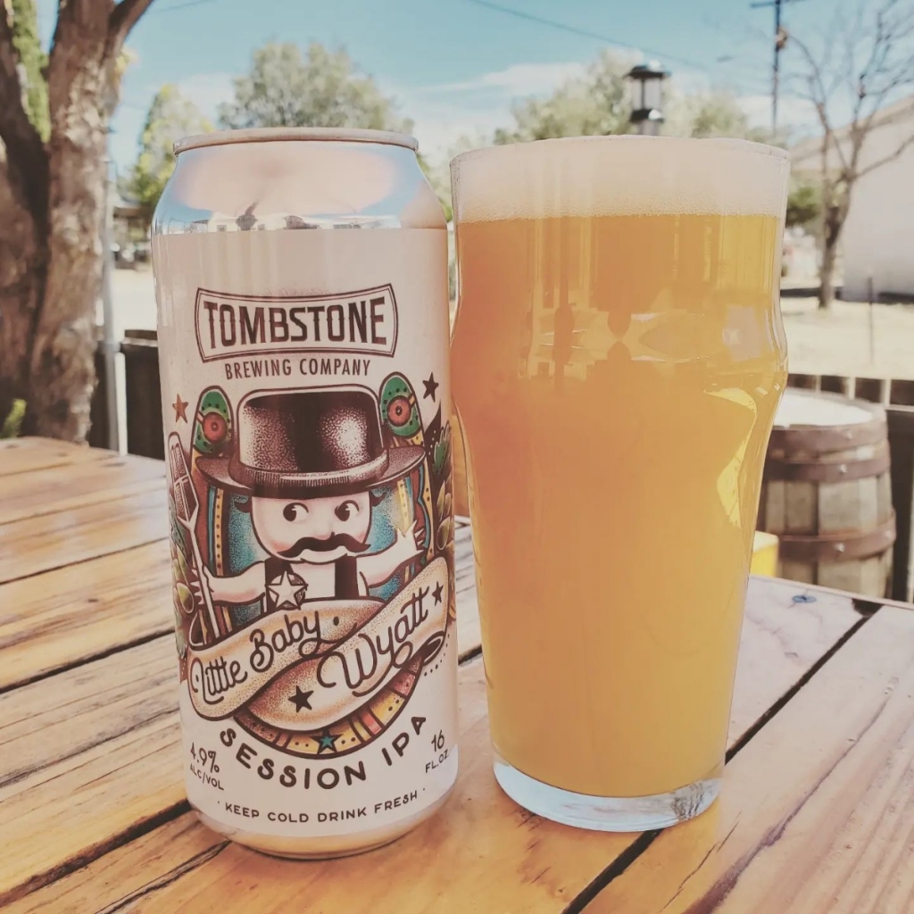 little baby wyatt session ipa at tombstone brewery